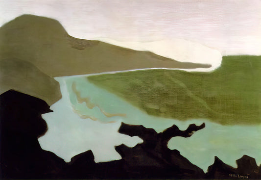 Milton Avery Landscape Paintings: The Quiet Poetry of American Modernism - Green Sea - 1954 by Milton Avery
