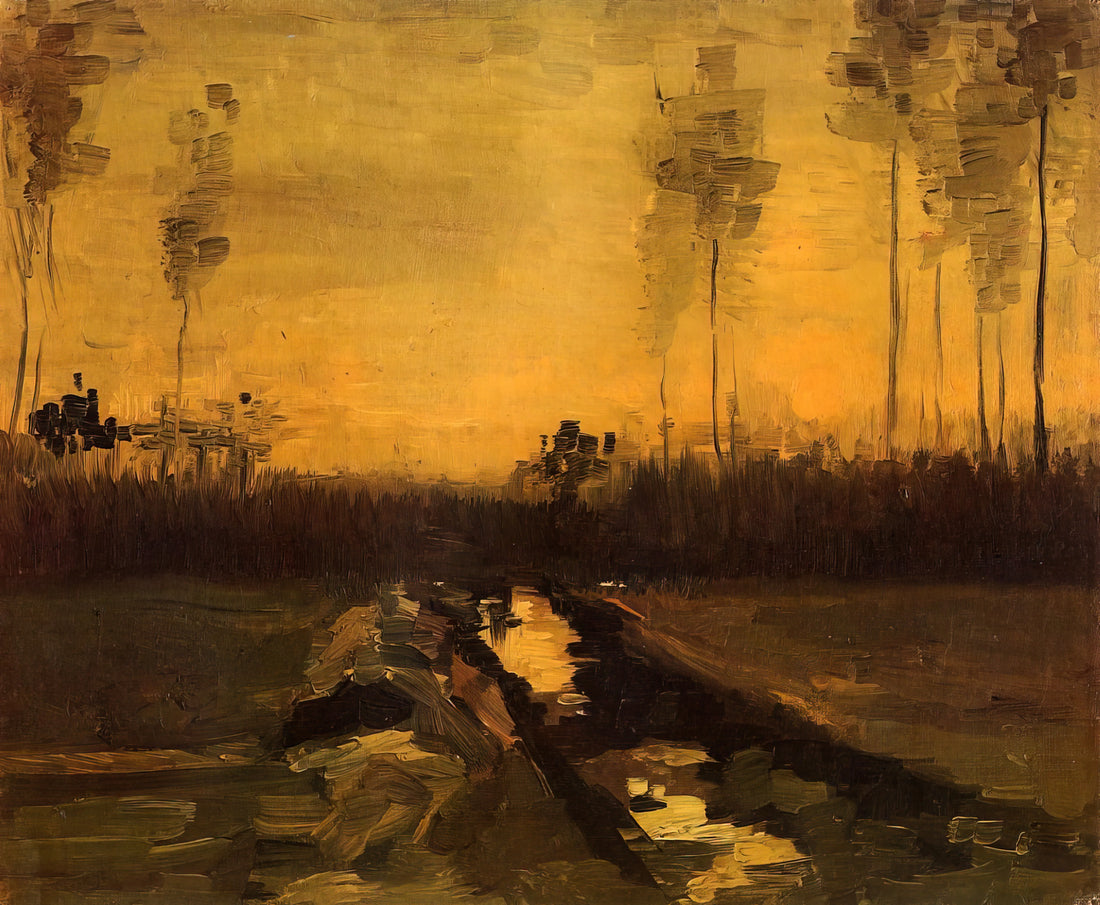 MoMA's Vincent van Gogh Collection: A Curator's Guide to the Master's Legacy - Landscape at Dusk by Vincent van Gogh
