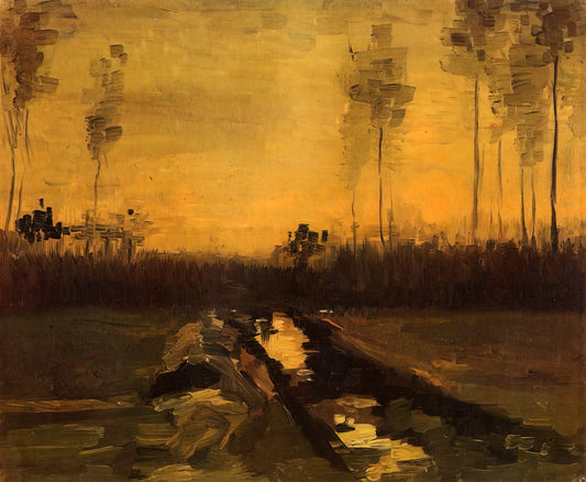 MoMA's Vincent van Gogh Collection: A Curator's Guide to the Master's Legacy - Landscape at Dusk by Vincent van Gogh