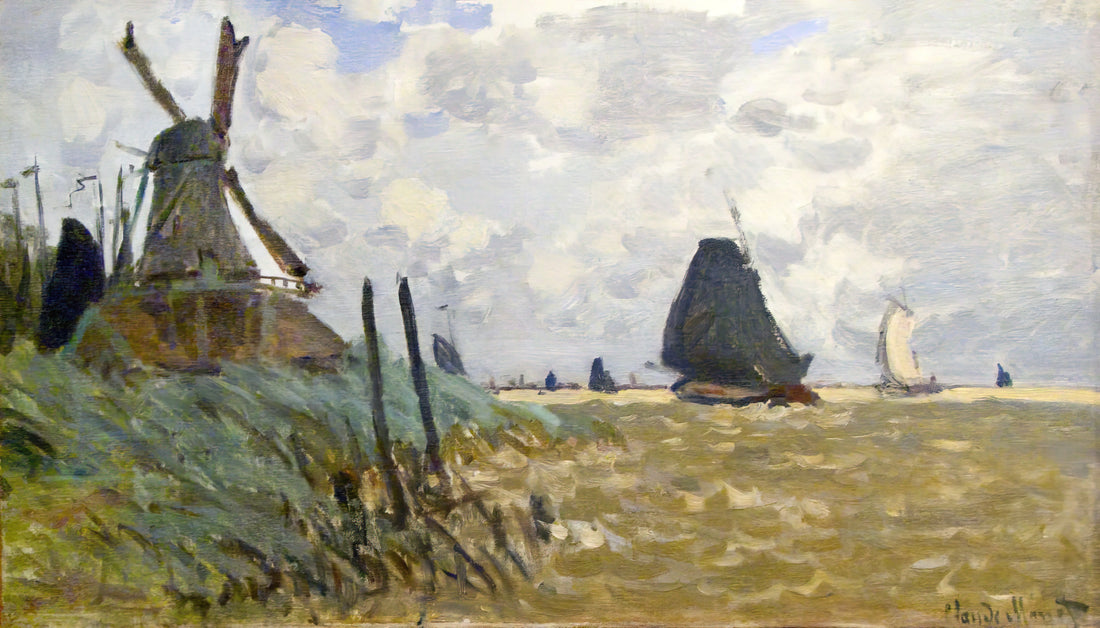 Monet Art Prints: A Curator's Guide to Collecting Impressionist Masterpieces - Windmill near Zaandam by claude monet