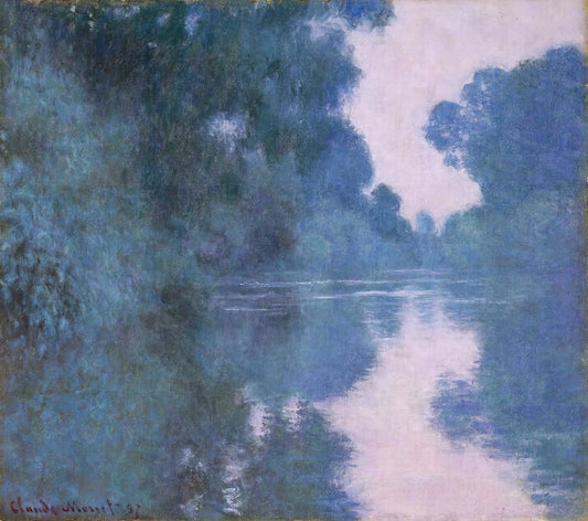Monet Canvas Art: A Guide to the Impressionist Master's Legacy in Print - Morning on the Seine near Giverny 02 by claude monet