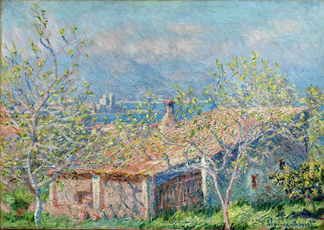 Monet Canvas Wall Art: Bringing Impressionist Mastery to Your Home - Gardener's House at Antibes by claude monet