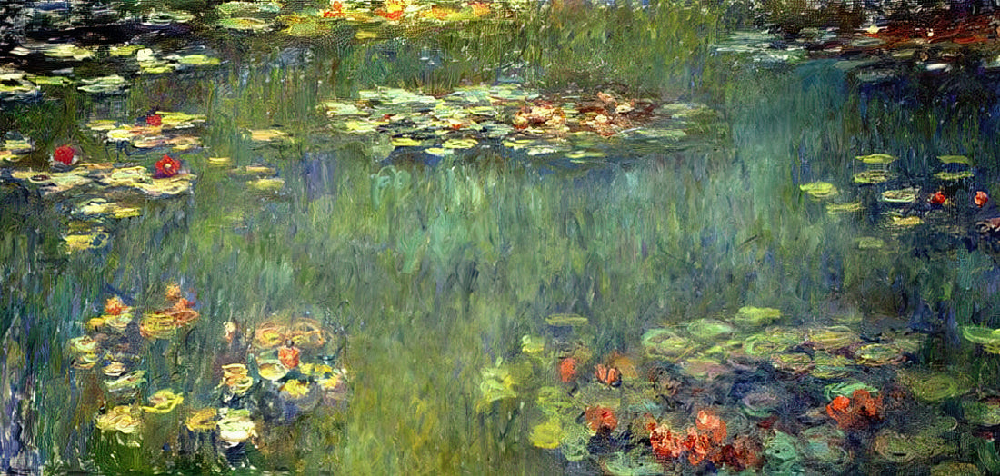 Monet Étretat: The Beach and the Falaise d'Amont Poster – A Masterpiece of Light and Atmosphere - Pool with Waterlilies by claude monet