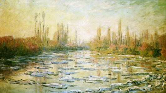 Monet Giclée on Canvas: The Ultimate Guide to Museum-Quality Impressionist Prints - The Ice Floes by claude monet