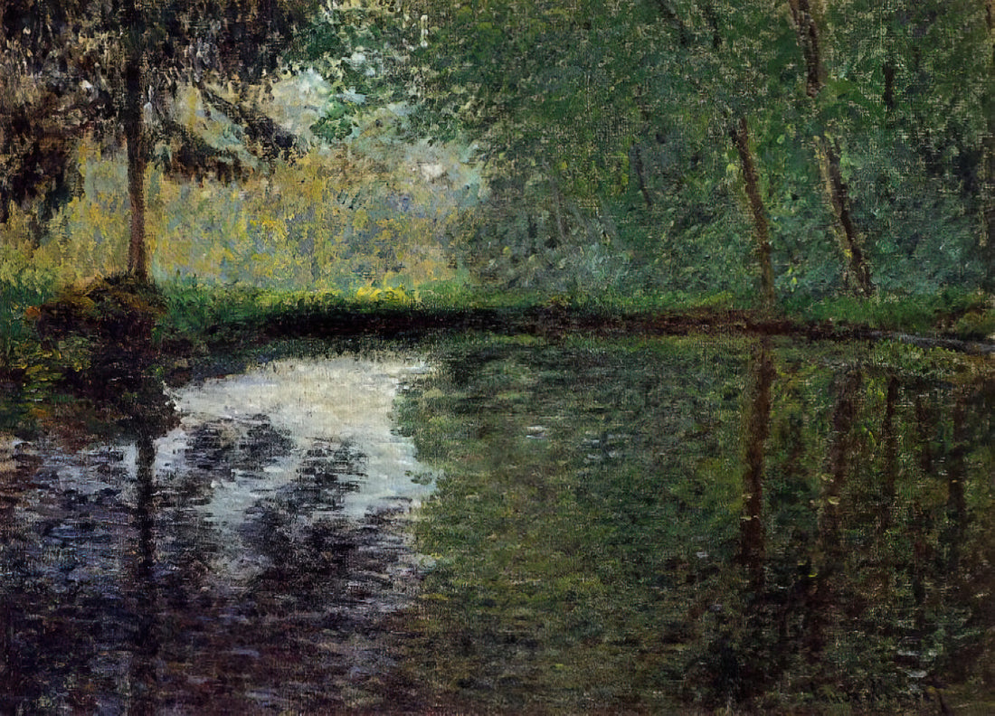 Monet Lithograph Original: Understanding the Rarity and Value of Claude Monet's Print Works - The Pond at Montgeron 2 by claude monet