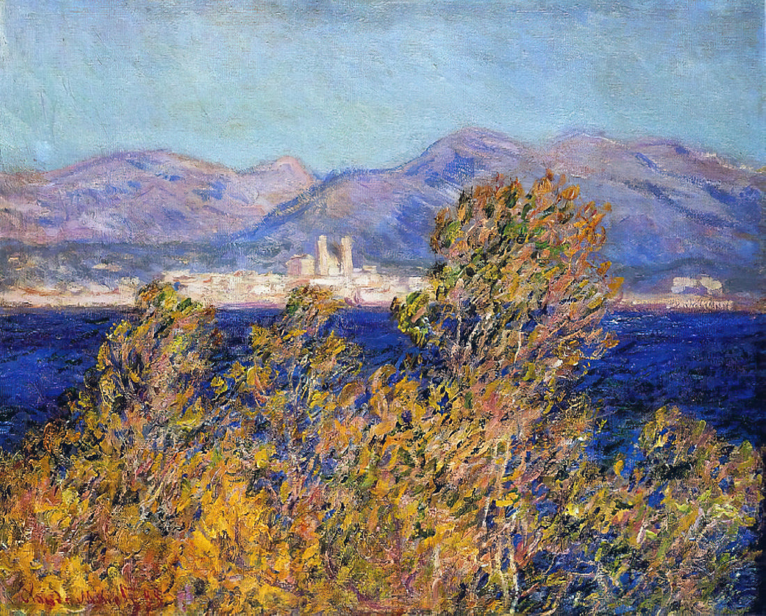 Monet Oil Painting Reproduction: A Curator's Guide to Authenticity and Display - Antibes Seen from the Cape, Mistral Wind by claude monet