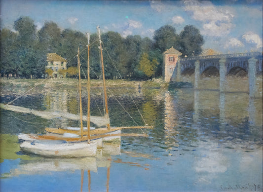 Monet Painting Prints: A Curator's Guide to Collecting Impressionist Masterpieces - The Bridge at Argenteuil by claude monet