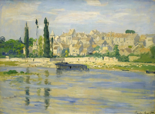 Monet Paintings on Canvas: The Revolutionary Impressionist's Mastery of Light and Texture - Carrieres-Saint-Denis by claude monet