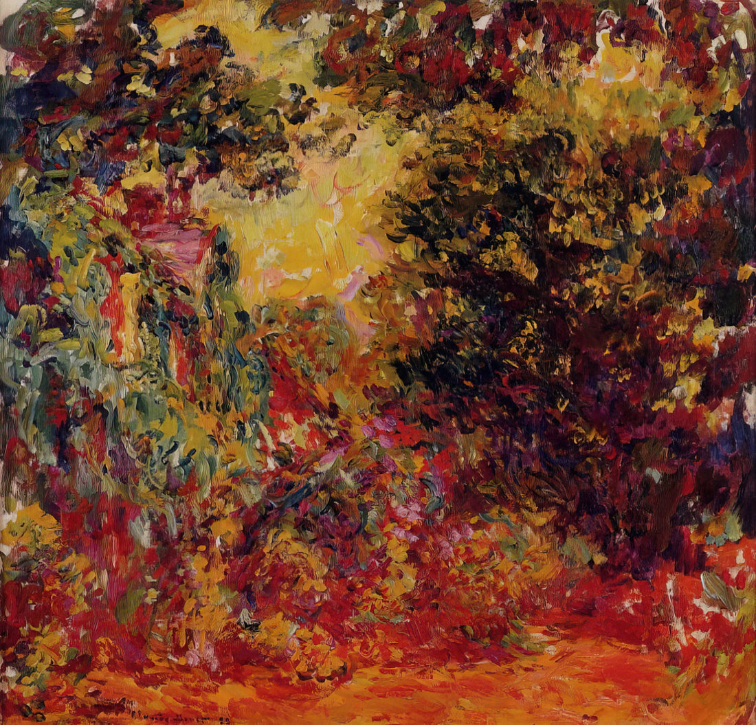 Monet Prints: A Collector's Guide to Owning Impressionist Masterpieces - The Artist's House from the Rose Garden by claude monet