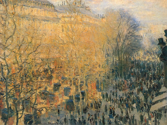 Monet Reproductions on Canvas: A Curator's Guide to Museum-Quality Art Prints - Boulevard of Capucines by claude monet