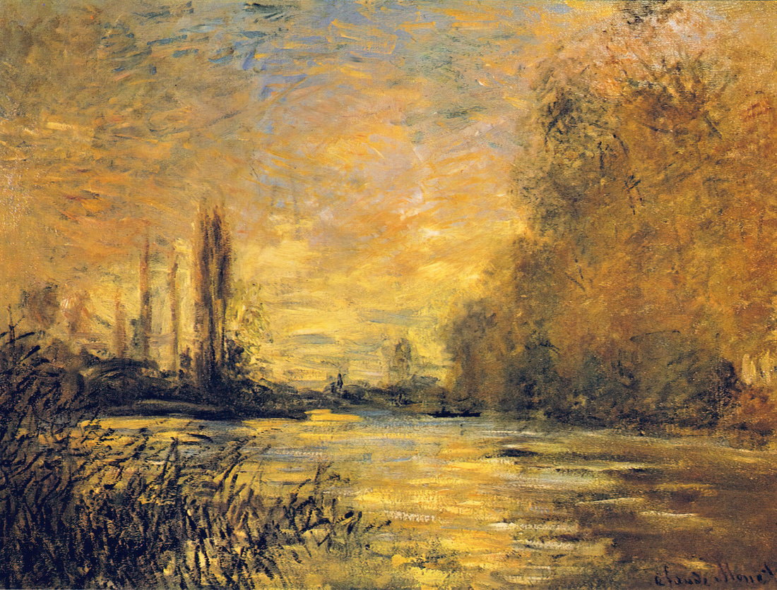 Monet Sunrise Poster: The Iconic Impressionist Masterpiece for Your Home - The Small Arm of the Seine at Argenteuil by claude monet