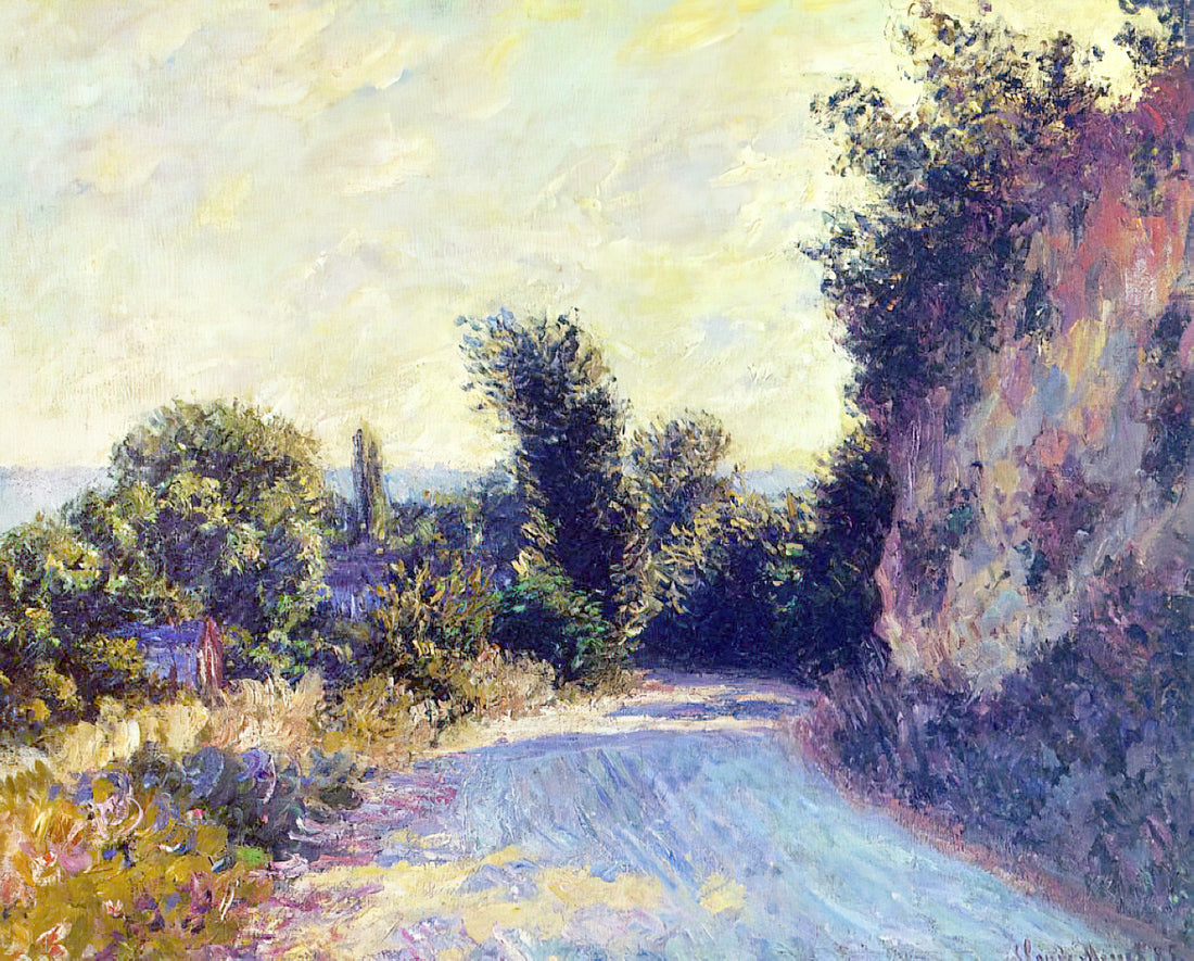 Monet Water Lilies Poster: The Ultimate Guide to Owning a Piece of Impressionist History - Road near Giverny 02 by claude monet