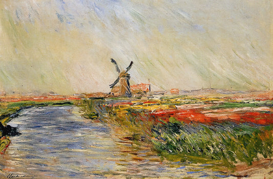 Monet Weeping Willow Print: A Study in Grief, Nature, and Impressionist Mastery - Tulip Field in Holland by claude monet
