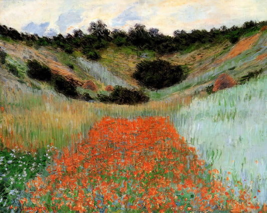 Monet at the National Gallery: A Curator's Guide to His Masterpieces and Legacy - Poppy Field in a Hollow near Giverny by claude monet
