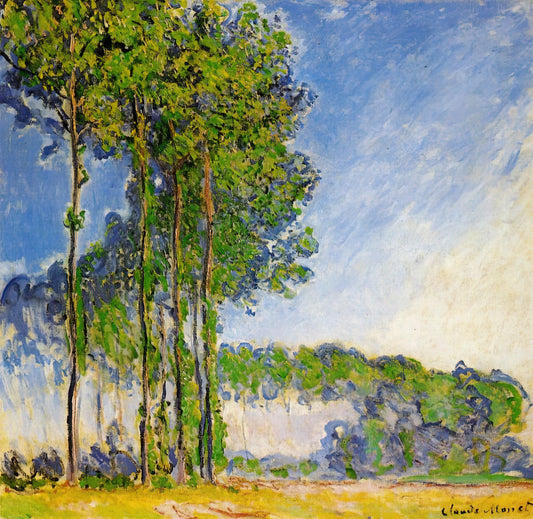 Monet's Artist's Garden: A Living Canvas of Light and Color - Poplars, View from the Marsh by claude monet