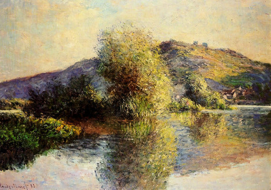Monet's Le Grand Canal: A Venetian Masterpiece of Light and Reflection - Isleets at Port-Villez by claude monet