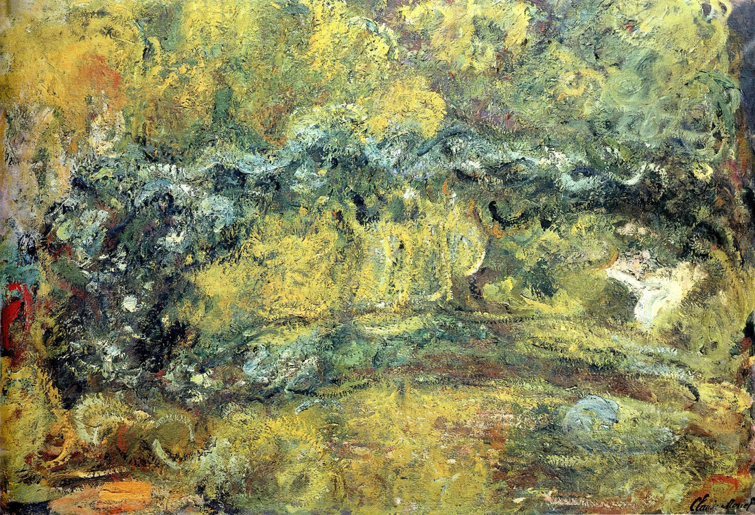 Monet's Most Famous Painting: A Curator's Guide to the Masterpieces That Defined Impressionism - The Japanis Bridge Footbridge over the Water-Lily Pond by claude monet
