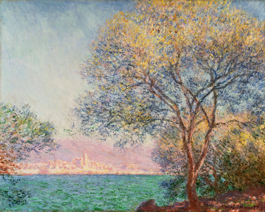 Monet's Twilight Venice: A Master's Vision of the Floating City - Antibes in the Morning by claude monet