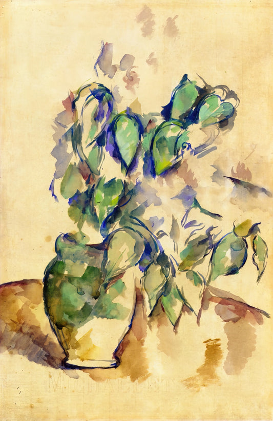Mont Sainte-Victoire by Cézanne: The Mountain That Changed Modern Art - Leaves in a Green Pot by Paul Cézanne