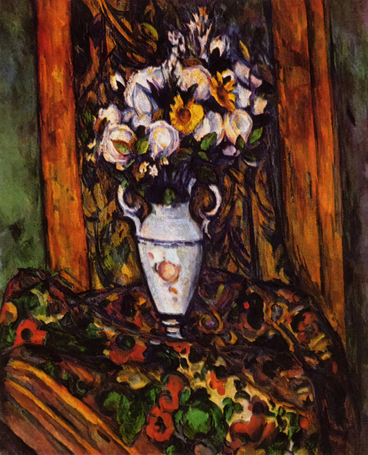 Mont Sainte-Victoire by Paul Cézanne: The Mountain That Changed Modern Art - Still Life, Vase with Flowers by Paul Cézanne