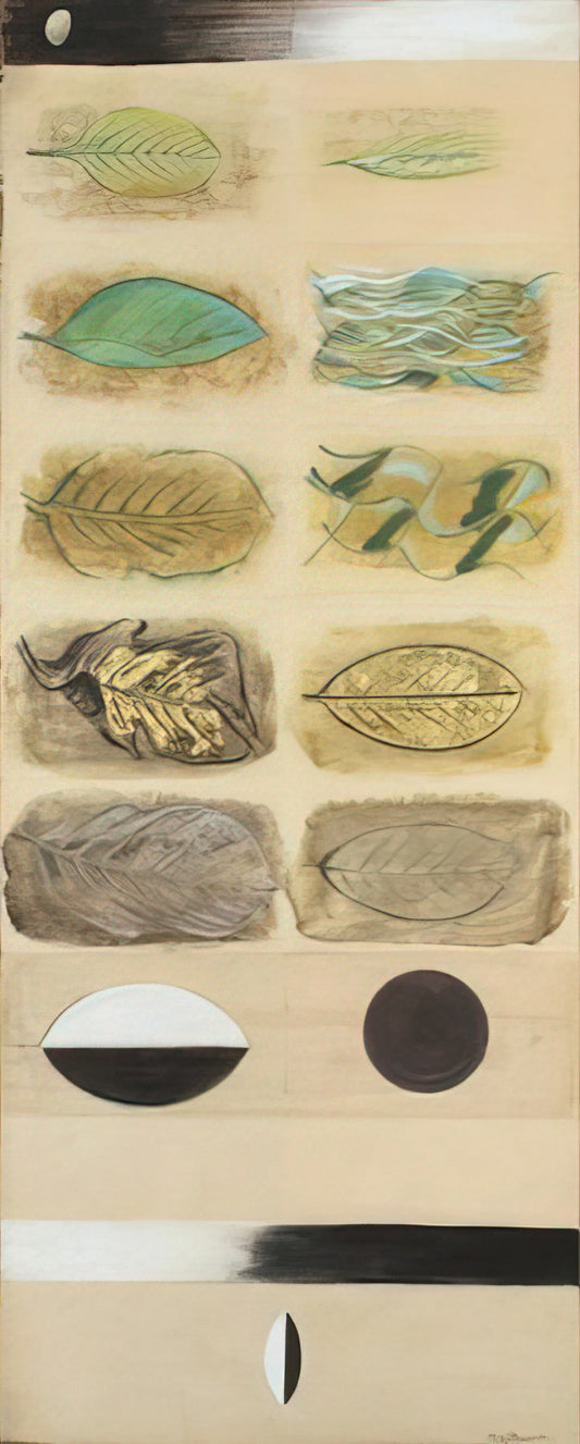 Morris Graves Flower Paintings: Mystical Botanicals of the Pacific Northwest - Life Cycle of a Leaf - Expressionism by Morris Graves