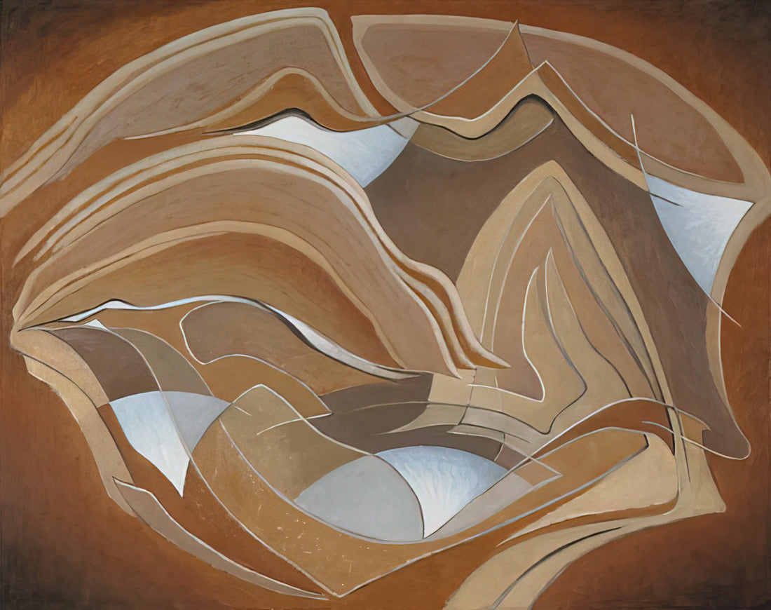 Mount Lefroy Painting: A Canadian Icon of the Rocky Mountains - Nature Rhythms - 1950 by Lawren Harris