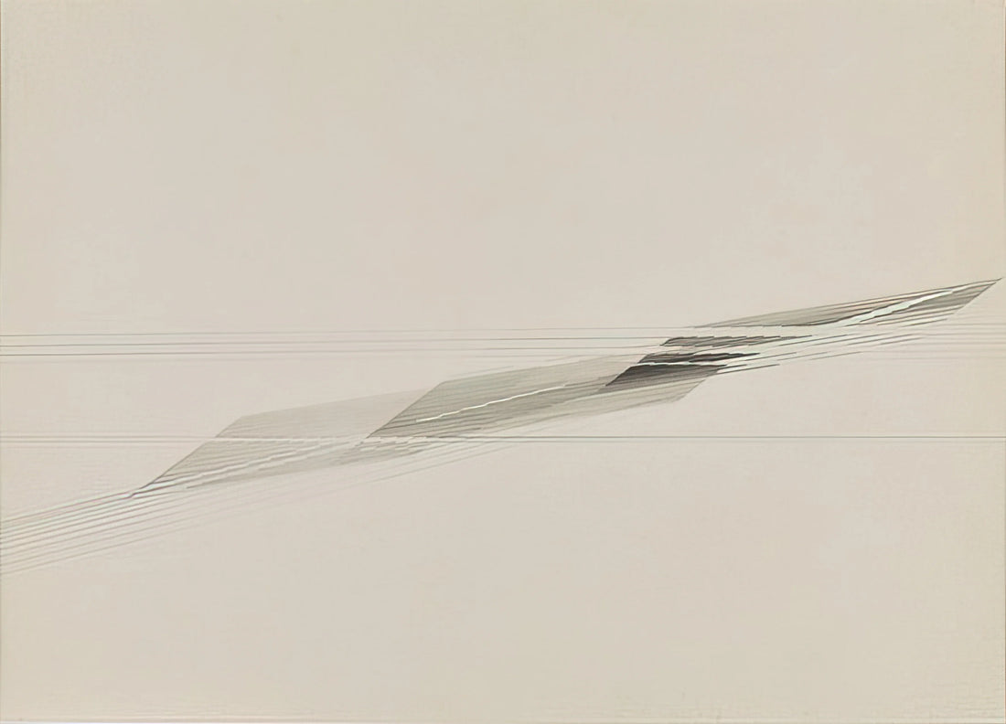 Nasreen Mohamedi Works: The Minimalist Vision of India's Pioneering Abstract Artist - Untitled - Minimalism by Nasreen Mohamedi