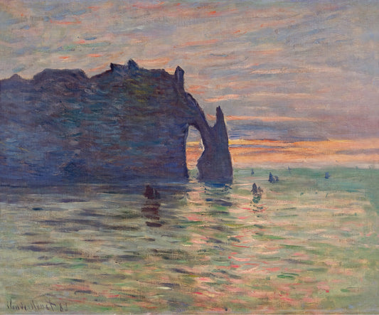 Nelson-Atkins Monet: A Curator's Guide to the Collection and Its Legacy - Etretat, Sunset by claude monet