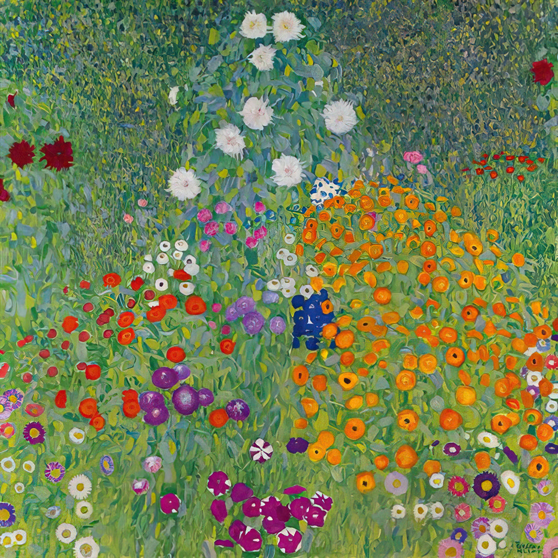 Neue Klimt: Rediscovering Gustav Klimt's Enduring Legacy in Modern Art Prints - BLUMENGARTEN 1907 by Gustav Klimt