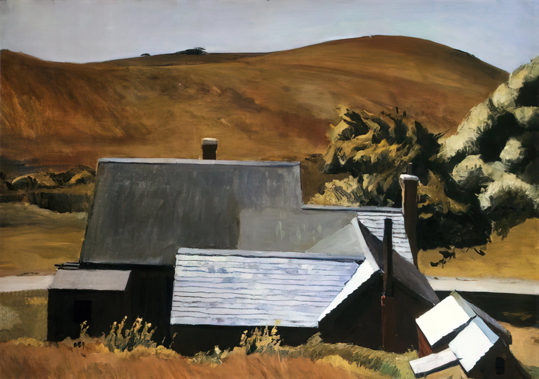 Nighthawks Painting: From Hopper's Icon to Banksy's Subversion - Burly Cobb s House, South Truro by Edward Hopper