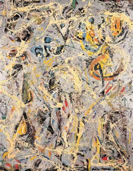 Norman Rockwell vs Jackson Pollock: A Study in American Artistic Extremes - GALAXY 1947 by Jackson Pollock