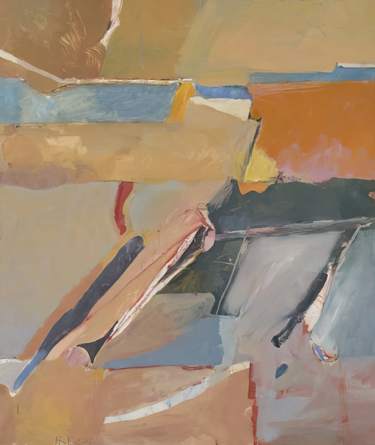 Ocean Park Series: Richard Diebenkorn's Masterpiece of Abstract Geometry and California Light - Berkeley #8 by Richard Diebenkorn