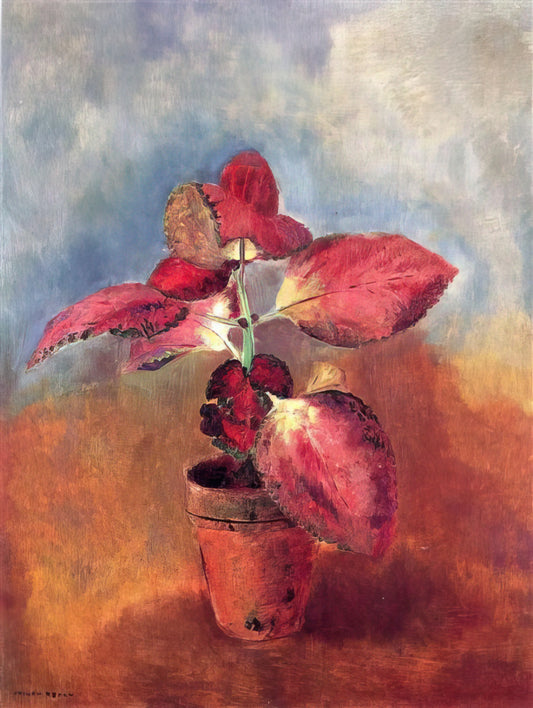 Odilon Redon at the Musée d'Orsay: A Journey into Symbolism and the Unconscious - BEGONIA IN A POT by Odilon Redon