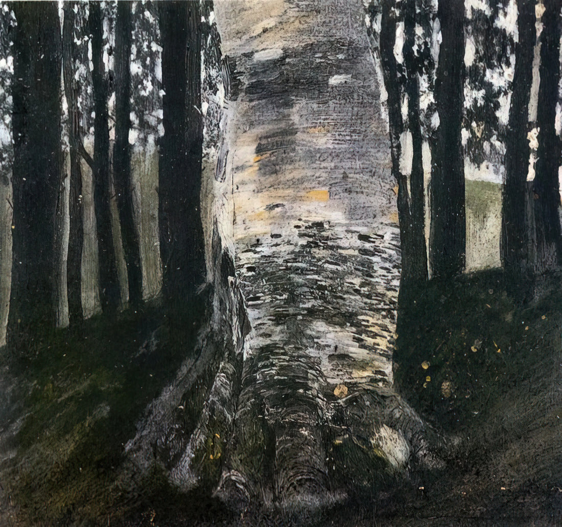 On Lake Attersee by Gustav Klimt: A Masterpiece of Austrian Symbolism and Landscape Art - BIRCH IN A FOREST by Gustav Klimt