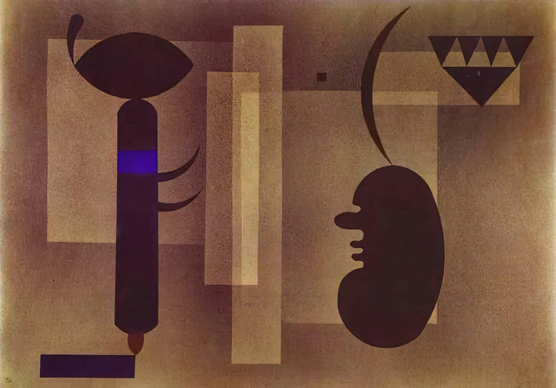 On White II by Wassily Kandinsky: Decoding the Abstract Masterpiece - GLOOMY SITUATION 1933 by Wassily Kandinsky