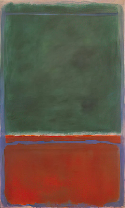 Orange Red Yellow Rothko: The Emotional Power of Color Field Painting - Green and Maroon - 1953 by Mark Rothko