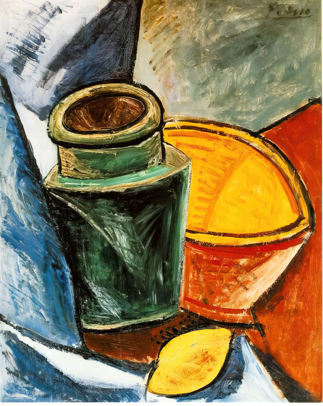 Original Pablo Picasso Paintings: A Collector's Guide to Authenticity, Value, and Legacy - Still life with lemons by Pablo Picasso