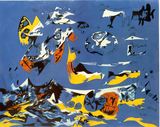 Original Pollock Painting: The Myth, The Market, and The Modern Legacy of Jackson Pollock - BLUE MOBY DICK by Jackson Pollock