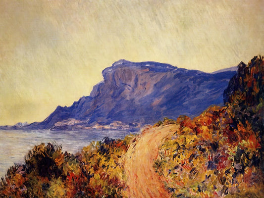 Oscar Claude Monet Artwork: The Revolutionary Vision of Impressionism's Master - The Red Road at Cap Martin, near Menton by claude monet