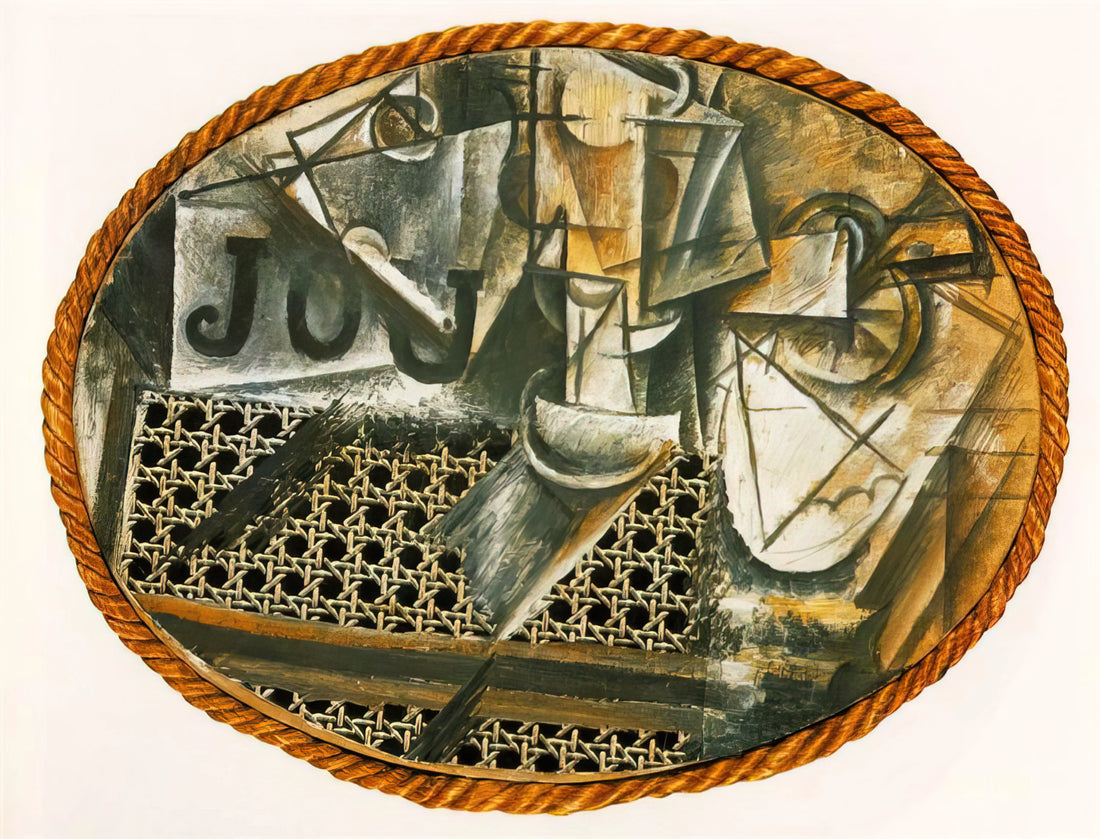 Pablo Picasso Canvas Prints: A Curator's Guide to Owning a Masterpiece - Still Life with Caned Chair by Pablo Picasso
