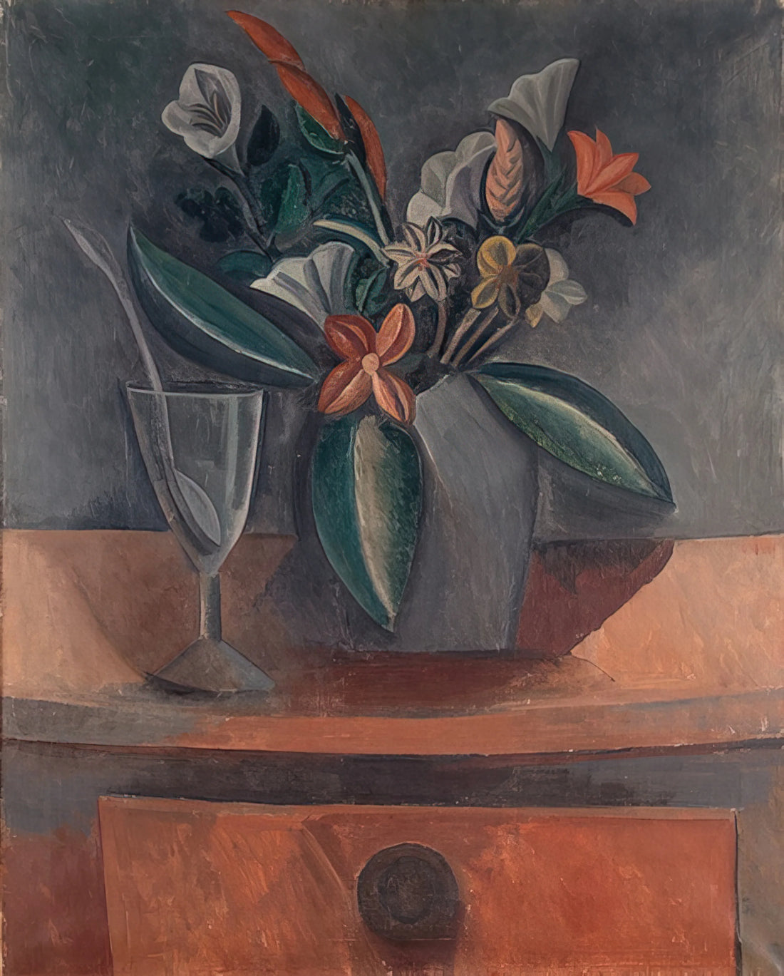 Pablo Picasso Missing Artwork: The Lost Masterpieces of a Modern Genius - Flowers in a Grey Jar - 1908 by Pablo Picasso