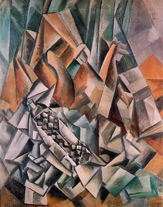 Pablo Picasso at Tate Modern: A Curator's Guide to the Master's Revolutionary Legacy - Still life with bottle of Anis del Mono - 1909 by Pablo Picasso