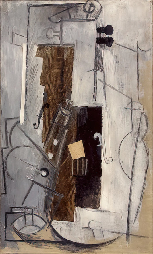 Pablo Picasso: The Revolutionary Genius Who Transformed Modern Art - Clarinet and Violin - 1913 by Pablo Picasso