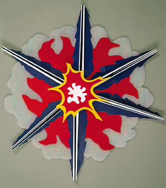 Paintings by Lichtenstein: A Definitive Guide to the Pop Art Pioneer's Iconic Works - WALL EXPLOSION II 1965 by Roy Lichtenstein