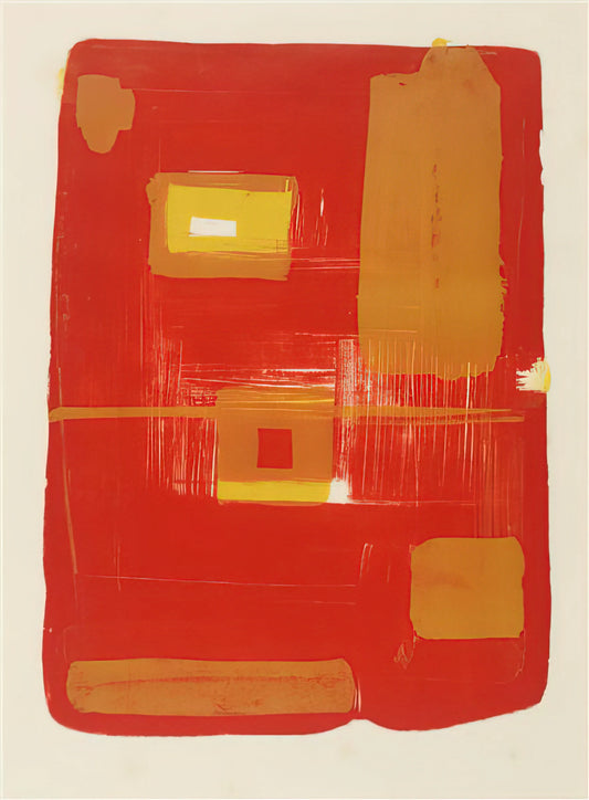 Patrick Heron Reproduction: A Guide to Acquiring Museum-Quality Art Prints - Red and Yellow Image - 1958 by Patrick Heron