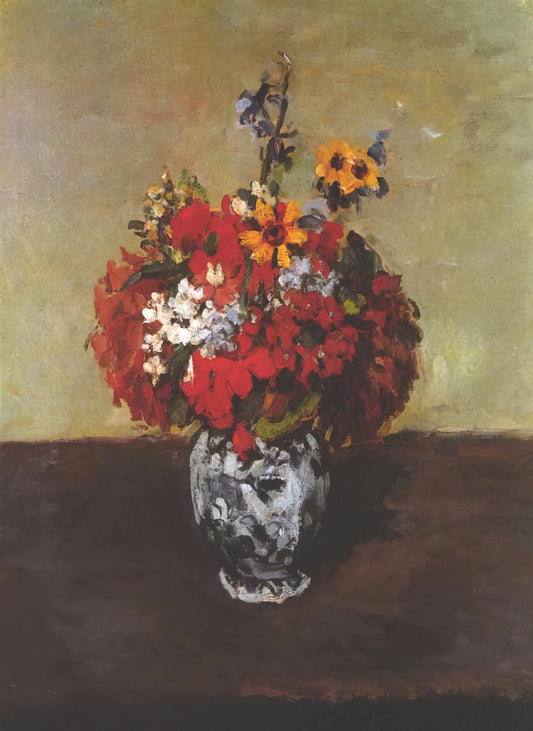 Paul Cézanne Etchings: The Master's Rare Printmaking Legacy - Dahlias In A Delft Vase by Paul Cézanne