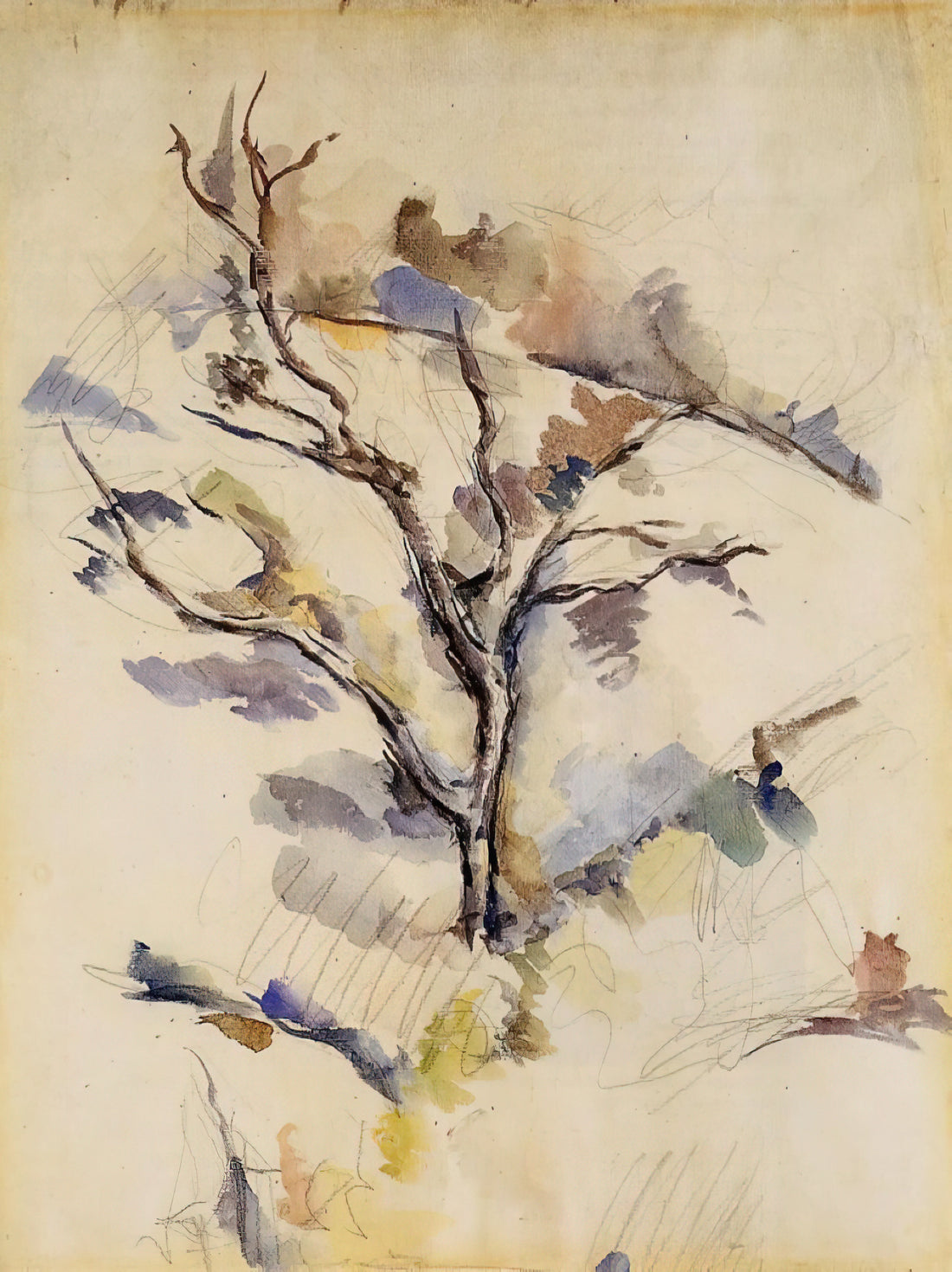 Paul Cézanne Posters: A Collector's Guide to the Father of Modern Art - The Oak by Paul Cézanne