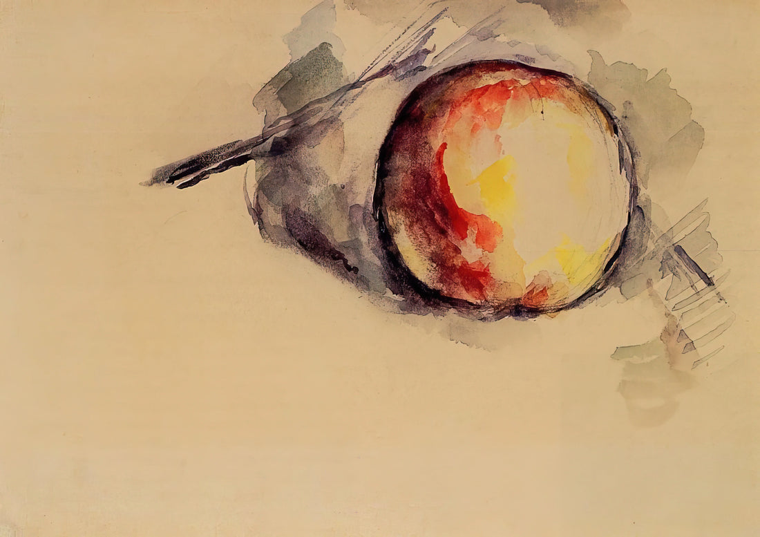 Paul Cézanne: The Architect of Modern Art and His Enduring Legacy - Study of an Apple by Paul Cézanne