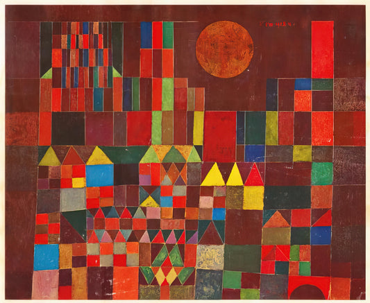 Paul Klee Famous Art: A Journey Through His Iconic Paintings and Prints - CASTLE AND SUN 1928 by Paul Klee