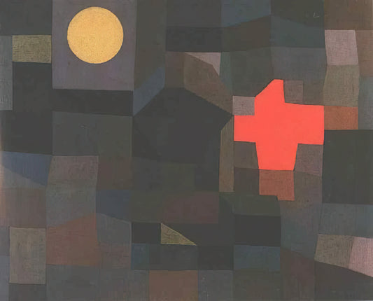 Paul Klee Famous Paintings: A Curator's Guide to His Iconic Works - FIRE FULL MOON 1933 by Paul Klee